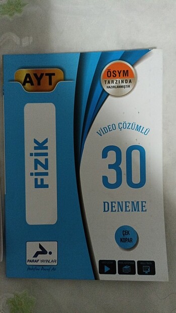 Beden AYT FİZİK 3D YAYINLARI, ÇAP YAYINLARI,PARAF YAYINLARI DENEMELER