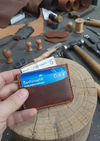 Kahverengi Bohem %100 Hakiki Deri Erkek Cüzdanı - Görsel 3