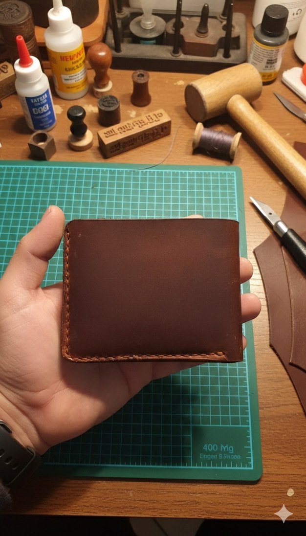 Taba  Vintage %100 Hakiki Deri Erkek Cüzdan - Görsel 3