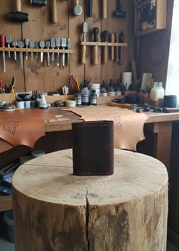 %100 Hakiki Deri Kahverengi Kartlık - Görsel 3