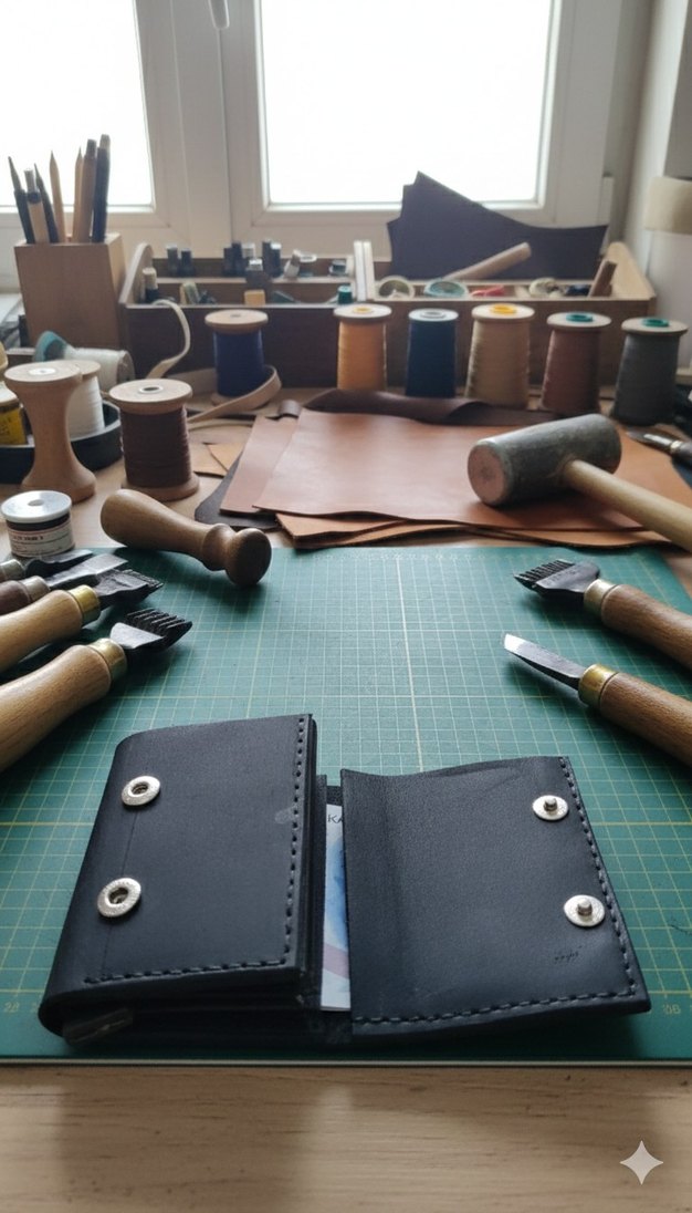 Siyah Hakiki Deri Cüzdan Kartlık - Görsel 3