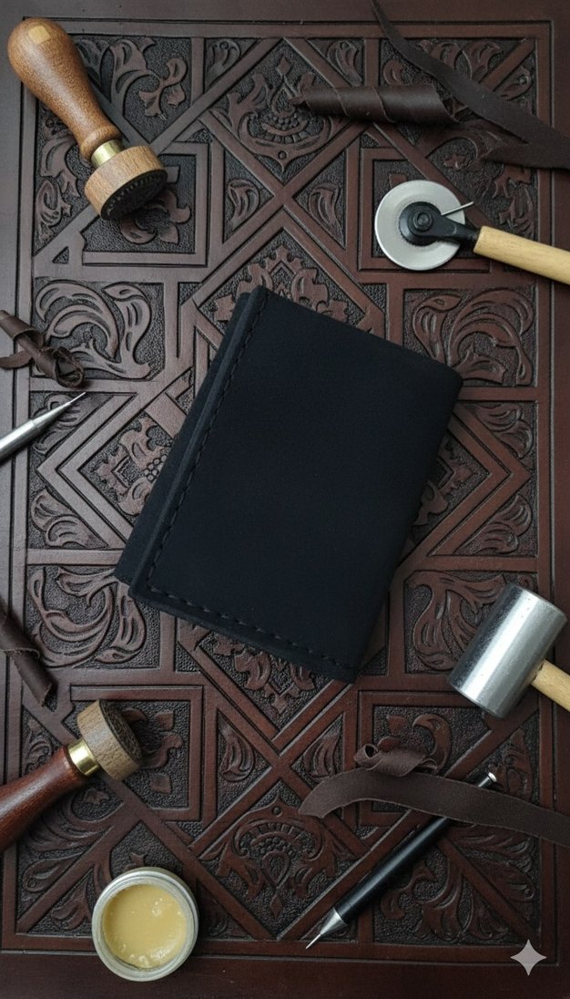 Siyah Hakiki Deri Cüzdan Kartlık - Görsel 4