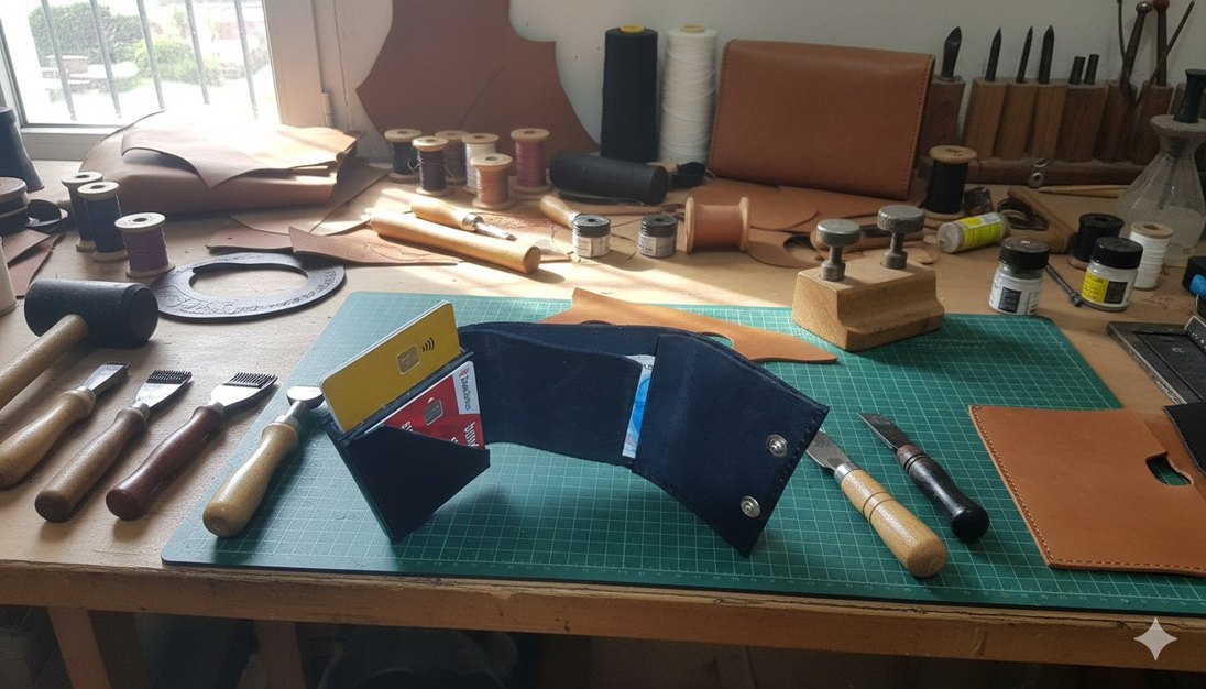 Siyah Hakiki Deri Cüzdan Kartlık - Görsel 2