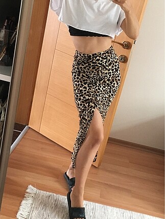 Stradivarius Leopar Desen Etek
