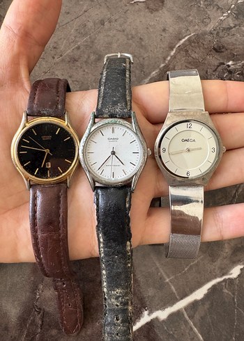 citizen omega casio Klasik erkek Kol Saati Kahverengi Kayışlı