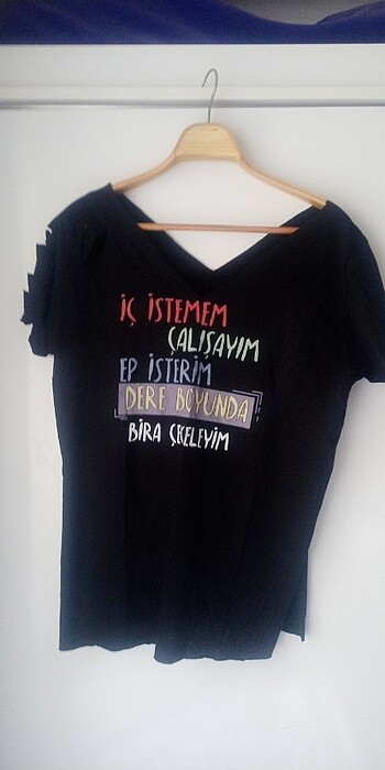 Çılgın yazílı çılgın kesimli 4 tshirt - Görsel 7