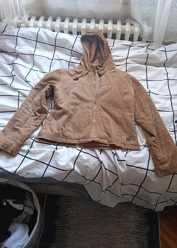 Bej kadife Kadın Ceket - Görsel 3