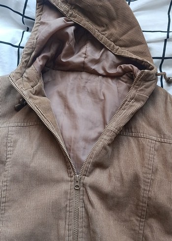 Bej kadife Kadın Ceket - Görsel 6