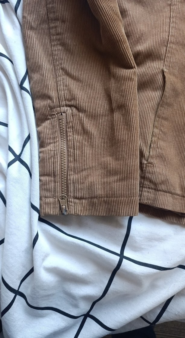 Bej kadife Kadın Ceket - Görsel 5