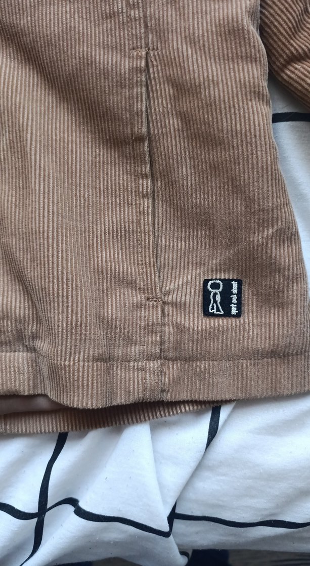 Bej kadife Kadın Ceket - Görsel 4