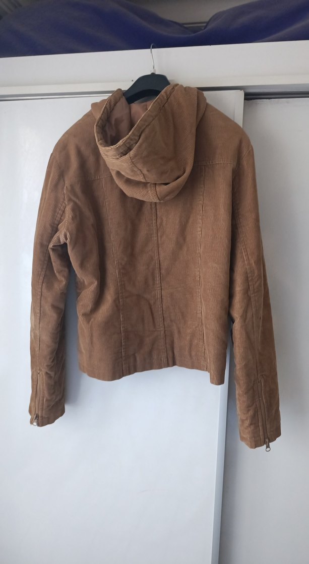Bej kadife Kadın Ceket - Görsel 2