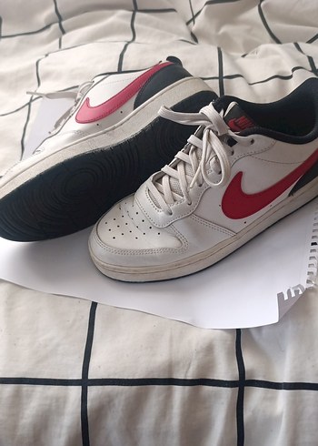 Beyaz Kırmızı Bağcıklı Spor Ayakkabı - Görsel 4