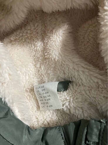 H&M Hm bebek mont tulum 4-6 ay