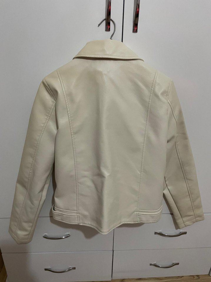 bej deri ceket - Görsel 2