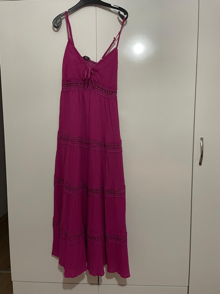 pembe bohem elbise - Görsel 2