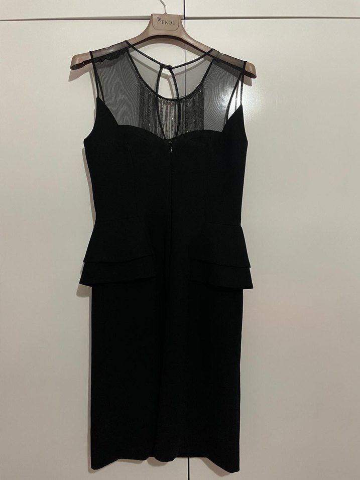 siyah midi abiye - Görsel 3