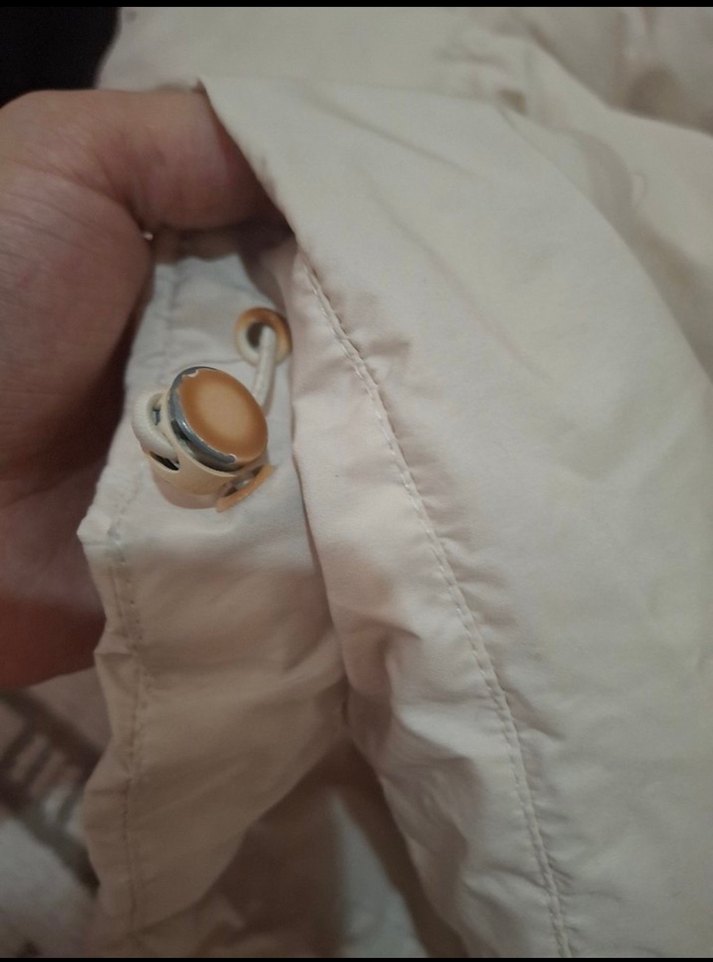 Zara Beyaz Kadın Puff Mont Yüksek Yaka - Görsel 3