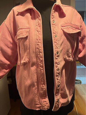 Zara pembe kot ceket