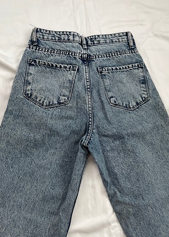 Nakışlı Kadın Mom jean - Görsel 3