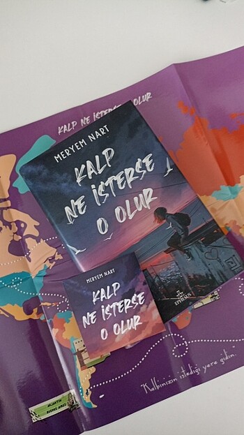 Kalp Ne İsterse O Olur Meryem Nart Ciltli Posterli kitap
