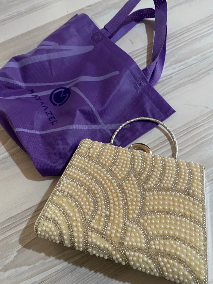 Matmazel 
Boncuk İşlemeli Modern Klasik Kadın Çanta - Görsel 2