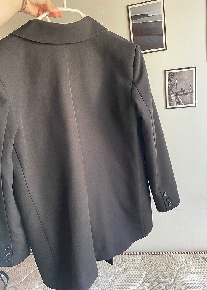 Blazer ceket kadın düğmeli tesettüre uygun - Görsel 4