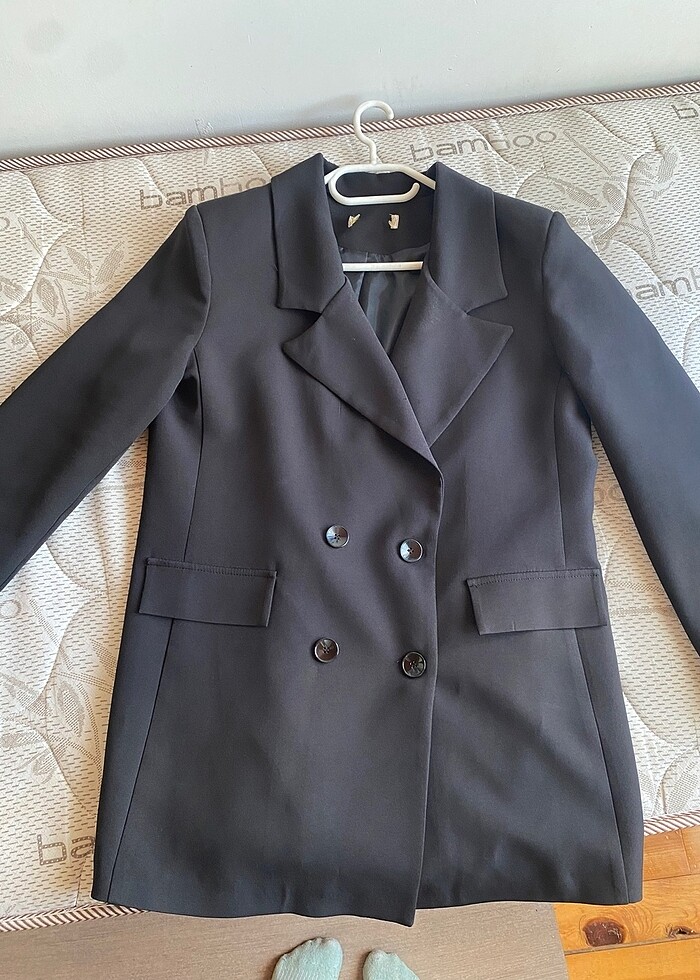 Blazer ceket kadın düğmeli tesettüre uygun - Görsel 5