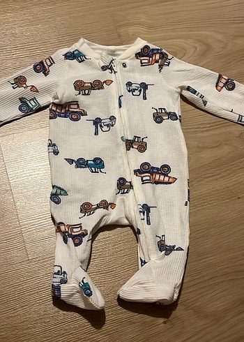 TEK ÜRÜN marka Beyaz Desenli Bebek Kundak Örtüsü bebek kıyafetl - Görsel 2