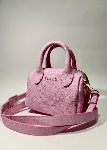 Pembe Deri Kadın El Çantası - Vakko - Görsel 2