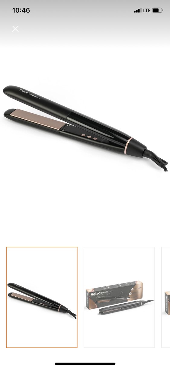 Relux KeratinCare Bej Saç Düzleştirici sıfır - Görsel 2