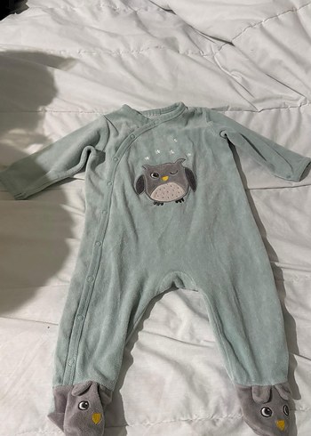 Gri Uzun Kollu Bebek Tulum - Görsel 2