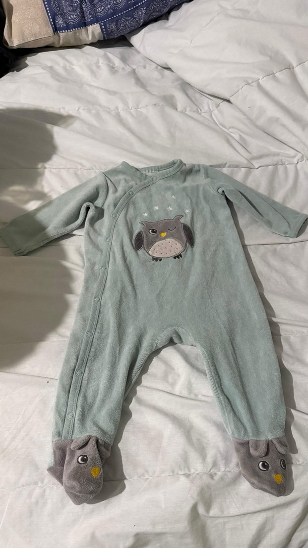 Gri Uzun Kollu Bebek Tulum - Görsel 3