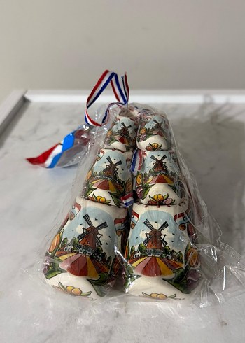 Renkli Hollanda Temalı Seramik Figürin - Görsel 2