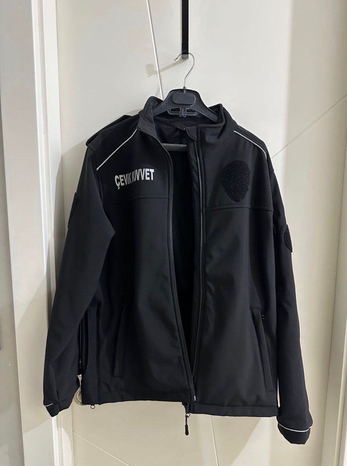 Siyah Fermuarlı Polıs baharlık mont - Görsel 2