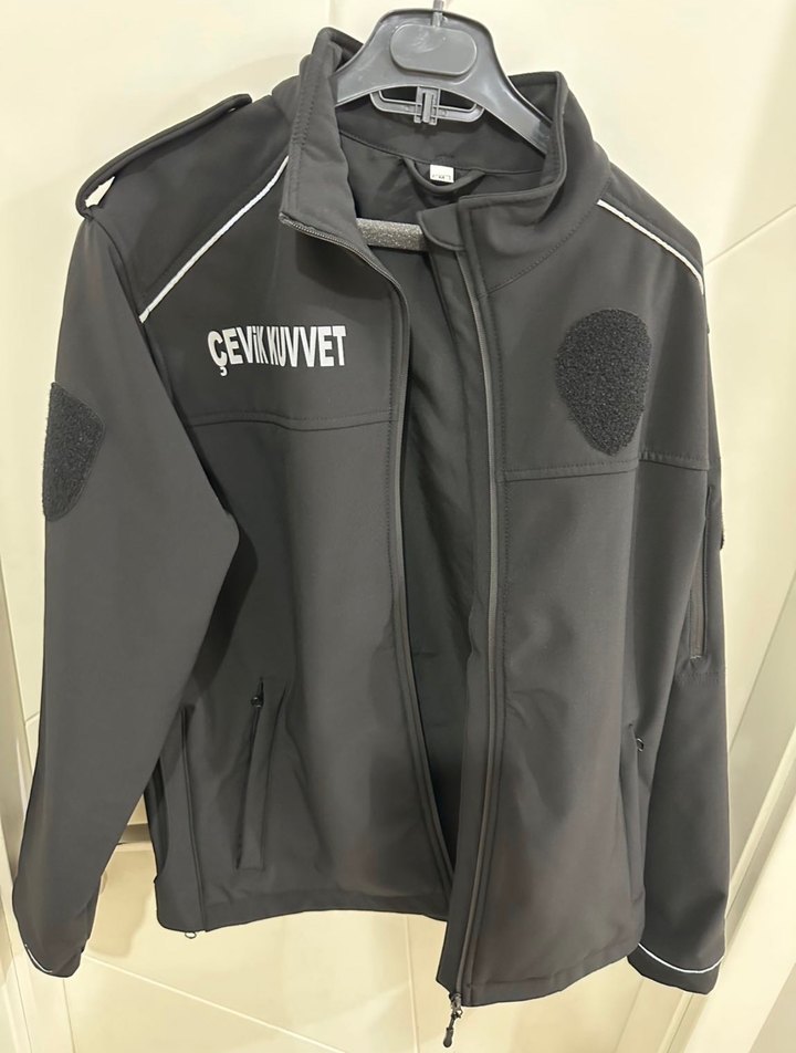 Siyah Fermuarlı Polıs baharlık mont - Görsel 4