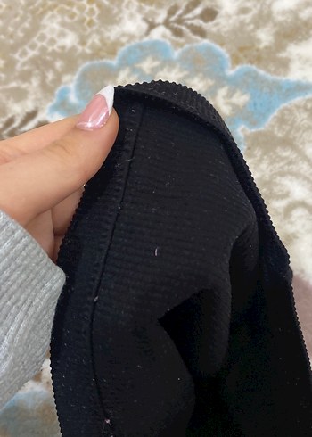 Düz Siyah straplez crop - Görsel 3