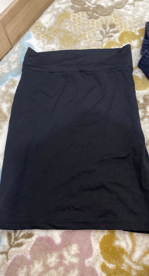 Siyah Midi Hamile Etek - Görsel 2