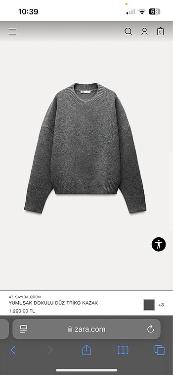 xl Beden Zara kazak