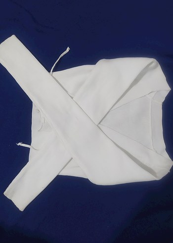 Beyaz Uzun Kollu Kız Bolero - Görsel 2