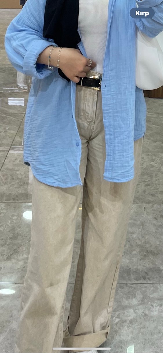 bej Kadın Pantolon - Görsel 2