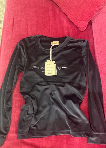 kadife kadin pijama takimi etiketli - Görsel 2