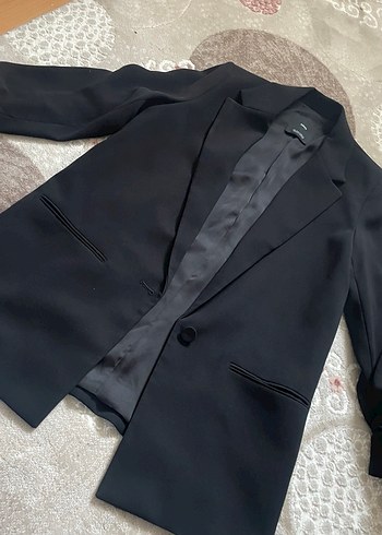 Siyah Kadın Blazer Ceket mango - Görsel 4