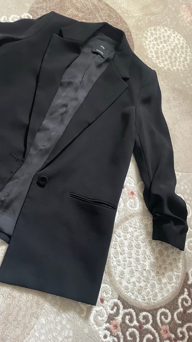 Siyah Kadın Blazer Ceket mango - Görsel 3