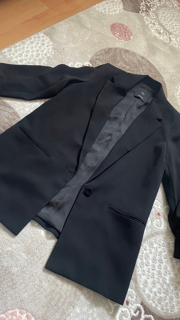 Siyah Kadın Blazer Ceket mango - Görsel 4