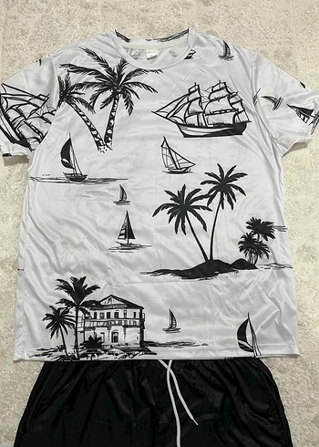 Erkek Baskılı Kısa Kollu Takım - Görsel 6