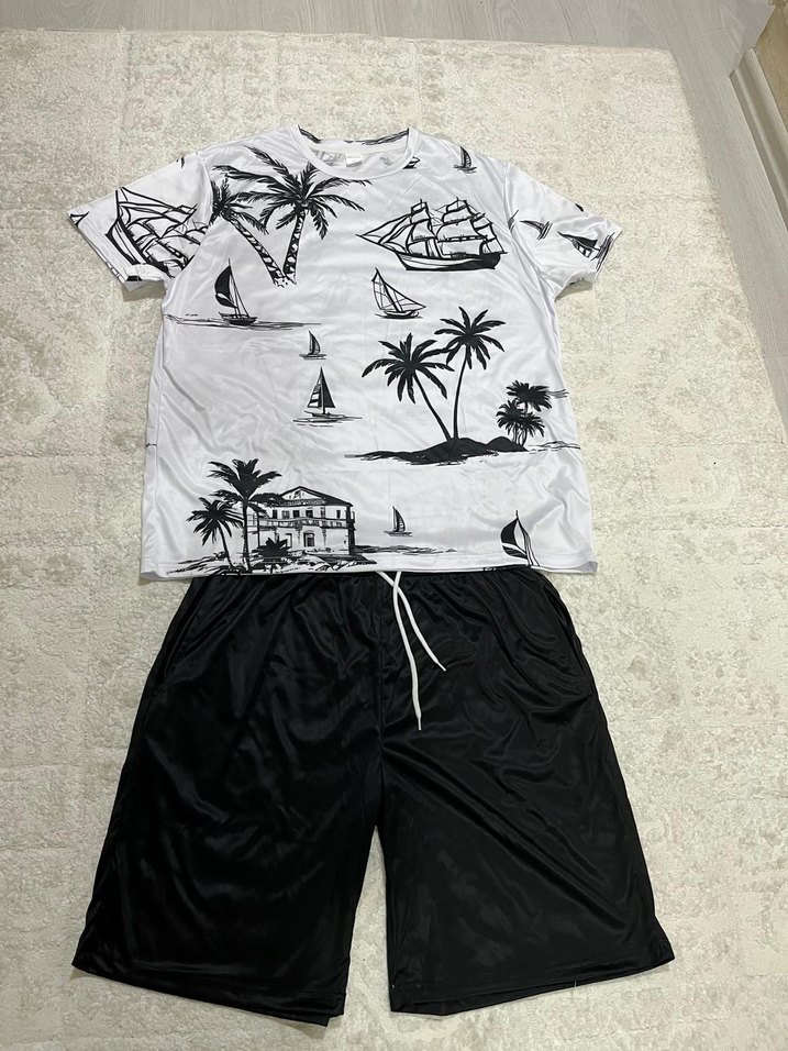 Erkek Baskılı Kısa Kollu Takım - Görsel 3