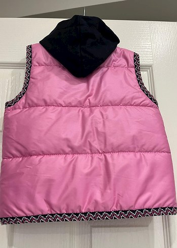 Kız Çocuk Pembe Fermuarlı Şişme Yelek - Görsel 2