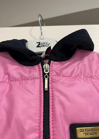 Kız Çocuk Pembe Fermuarlı Şişme Yelek - Görsel 3