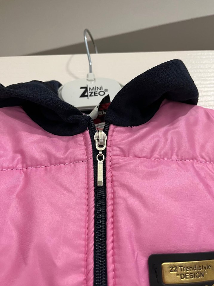 Kız Çocuk Pembe Fermuarlı Şişme Yelek - Görsel 3