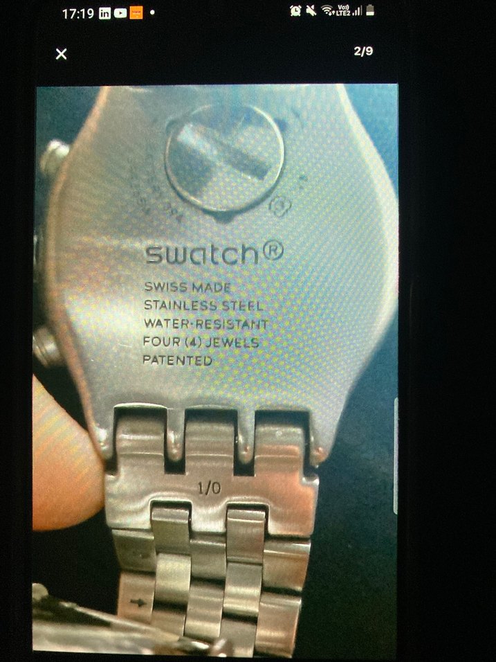 Orjinal Swatch YVS423GC Çelik Erkek Kol saati - Görsel 2